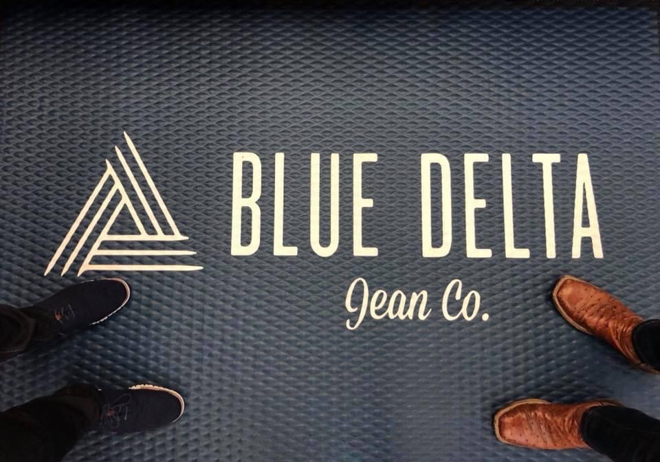 One Pair of Custom Blue Delta Jeans