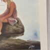 Watercolor Print by John Carlson: "Girl on a Rock" - Image 2